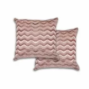 Image of Emma Barclay Cushion Cover Sinead 17 X 17" Dusky Pink (Pair)