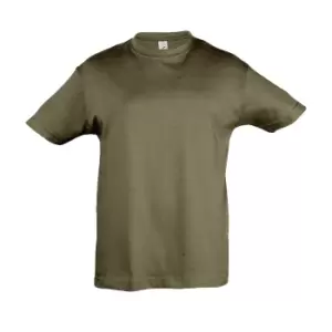Image of SOLS Kids Regent Short Sleeve T-Shirt (2yrs) (Army)
