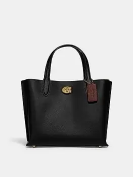 Image of Coach Polished Pebble Leather Willow Tote 24