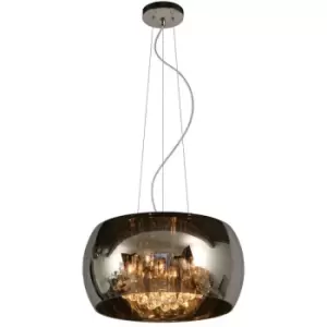 Image of Lucide PEARL - Pendant Light - Ø40cm - 5xG9 - Chrome