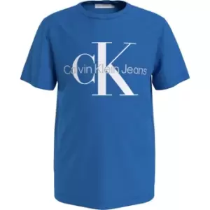 Image of Calvin Klein Jeans Monogram Logo T-Shirt - Blue