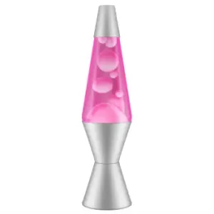 Image of Lava Lamp 14.5" White/Pink