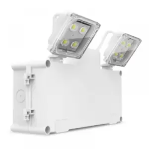 Image of Kosnic Orda II 3W LED Non-Maintained Emergency Twinspot White 6000K - KEML03TS3-WHT