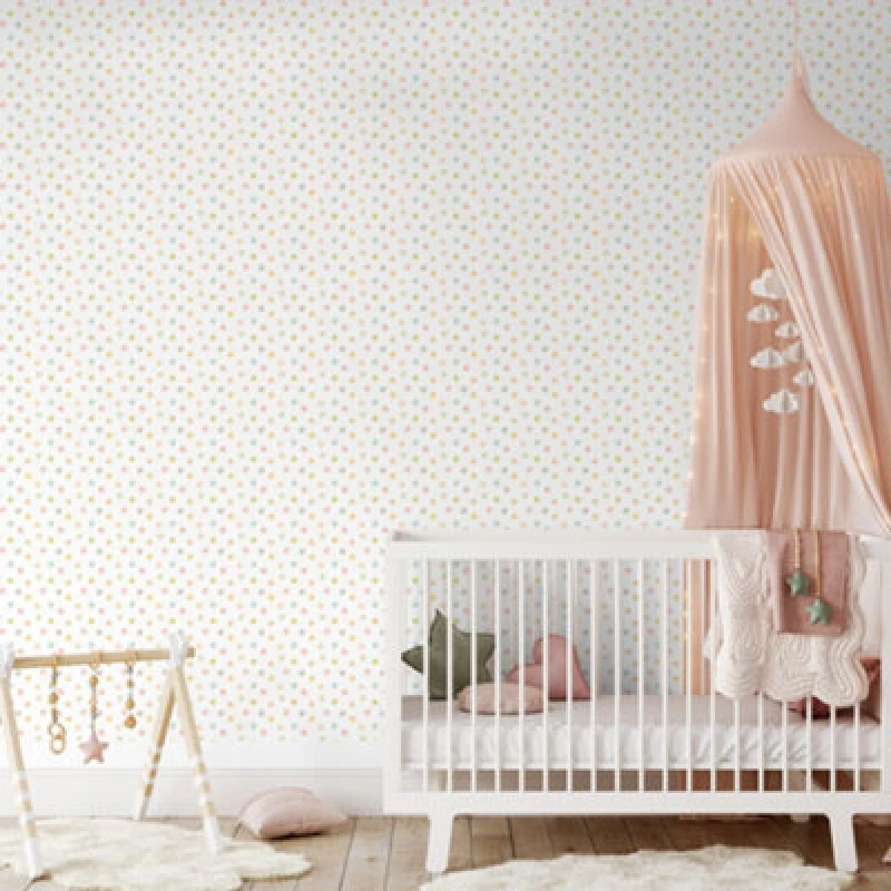 Image of Hoopla Walls Dotty Pastel Riot 10M Wallpaper