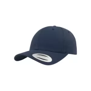 Image of Flexfit Unisex Curved Classic Snapback Cap (One Size) (Navy)