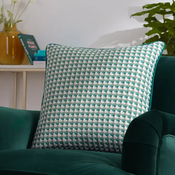 Image of Marttel Cushion Teal, Teal / 45 x 45cm / Polyester Filled