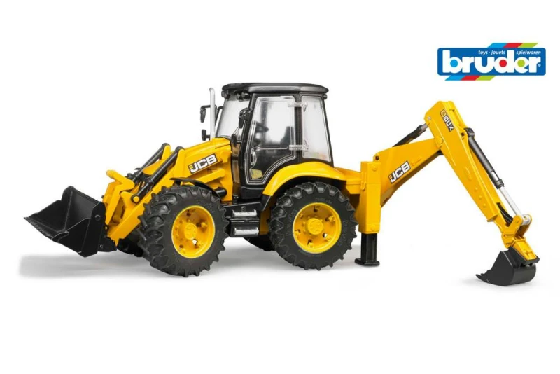 Image of Bruder 1:16 JCB 5CX Backhoe loader - Backhoe Loader Model in Yellow Size: 1 Pack Yellow Unisex 1 Pack