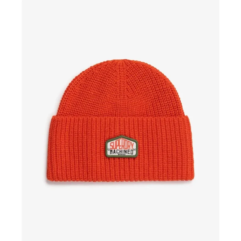 Image of Superdry Knitted hat Superdry Trucker Orange Male TU