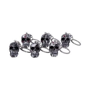 Image of Bloodshot (Set of 6) Skull Keyrings