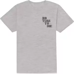 Image of James Bond 007 - No Time To Die & Logo Unisex XX-Large T-Shirt - Grey