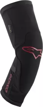 Image of Alpinestars Paragon Plus Knee Protectors, black-red, Size L, black-red, Size L