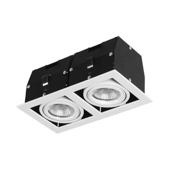 Image of Forlight Cardan - 2 Light Twin Recessed Downlight Matt White