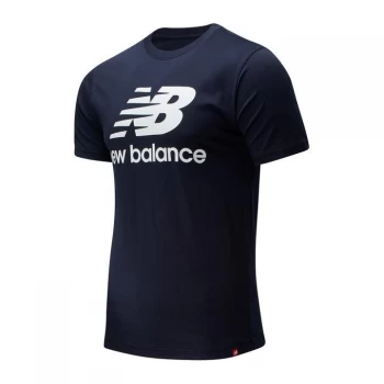 Image of New Balance Stack Logo T Shirt - Eclipse