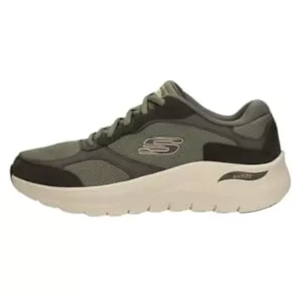 Image of Skechers Arch Fit 2.0 - The Keep Low-Top Trainers Mens Low Trainers 7 (41) Green 10055215270