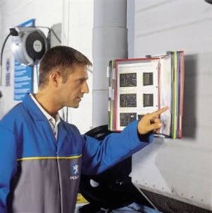 Image of Tarifold A4 Wall Unit with 10 Black Pockets