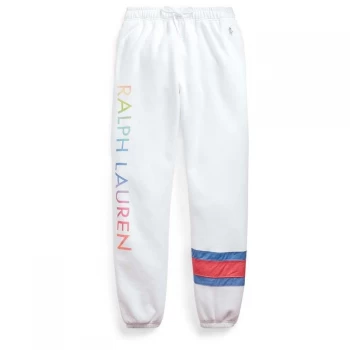 Image of Polo Ralph Lauren Polo Ralph Lauren VTG Logo Joggers - White