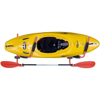 Image of HOMCOM Canoe/Kayak Aluminum Wall Mount Hangers-Red