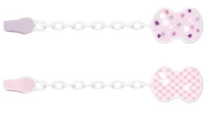 Image of Chicco Clip With Chain Pink 1 Piece