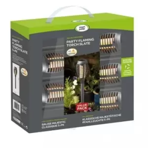 Image of Smart Garden Party Flaming Torch Slate, 5 Piece Carry Pack