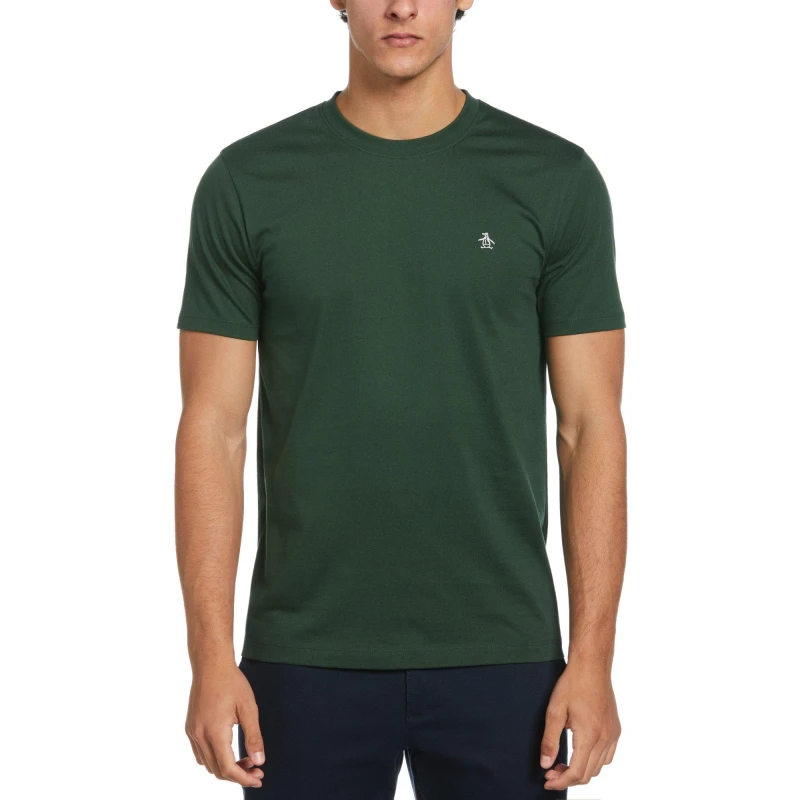 Image of Original Penguin Embroidered Logo T Shirt Green Green male