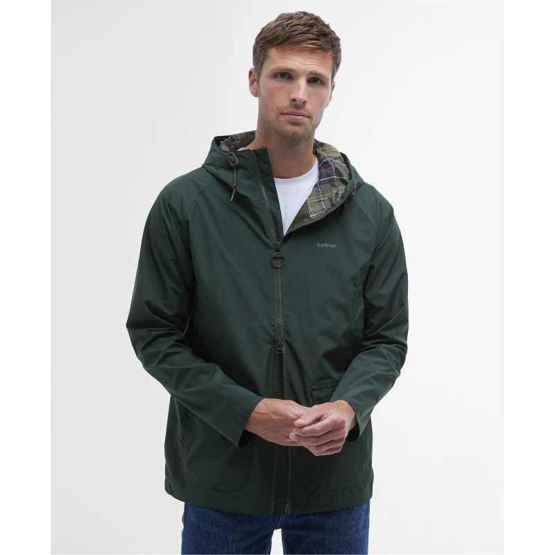 Image of Barbour Hooded Domus Waterproof Jacket Sage XXL