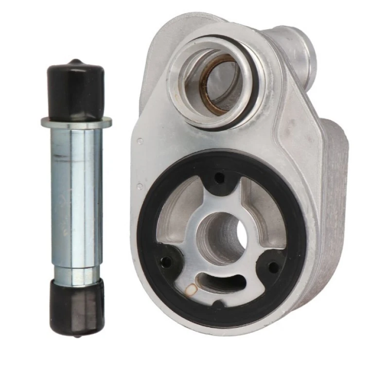 Image of NISSENS 90796 Oil Cooler ** FIRST FIT ** with gaskets/seals, without filter Aluminium Oil Cooler,engine oil (469)