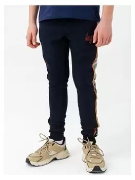 Image of Hype Boys Spring Camo Script Jogger - Navy, Size 3-4 Years