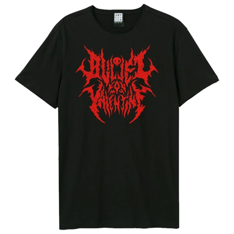 Image of Amplified Amplified Men Black Metal Font Bullet For My Valentine T-Shirt Size: X-Small Black XS Male 5063852068067