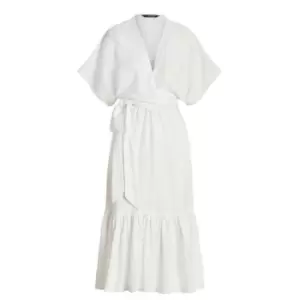 Image of Lauren by Ralph Lauren Ligiana Short Sleeve Day Dress - White