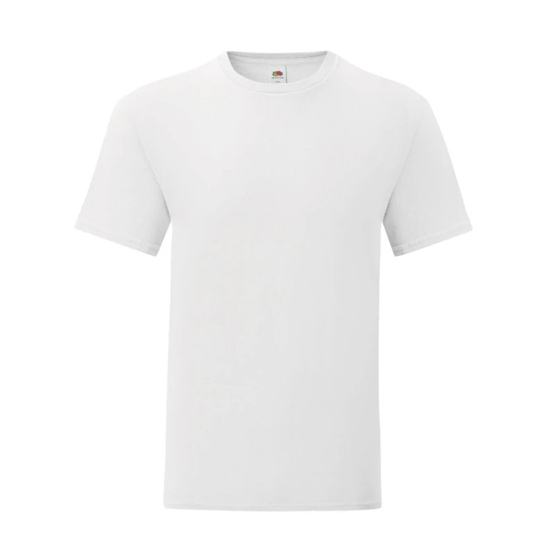 Image of Fruit Of The Loom Fruit of the Loom Men Iconic T-Shirt in White Size: Small White S Male 5063470592050
