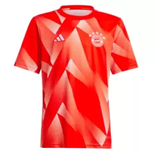 Image of 2023-2024 Bayern Munich Pre-Match Shirt (Red) - Kids