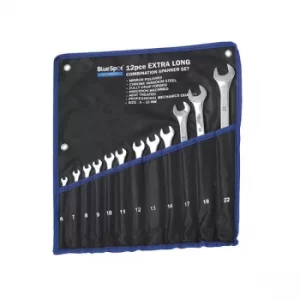 Image of Extra Long Combination Spanner Set, 12 Piece