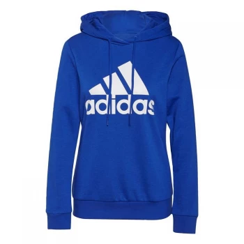 Image of adidas Essentials Relaxed Logo Hoodie Womens - Bold Blue / White
