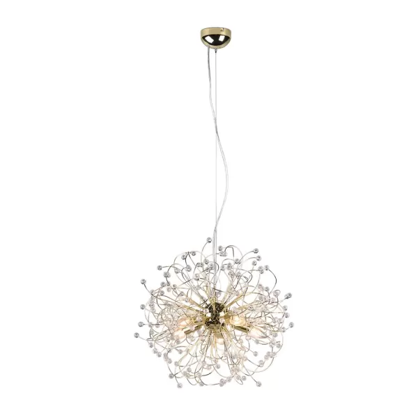 Image of Gloria Modern 5 Light Pendant Ceiling Light Brass polished