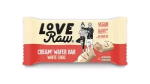 Image of LoveRaw Vegan Cream Wafer Bar White 43g (Case of 12)