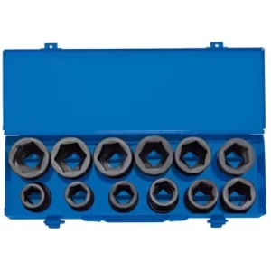 Image of Draper Combined MM/AF Impact Socket Set in Metal Case, 3/4" Sq. Dr. (12 Piece)
