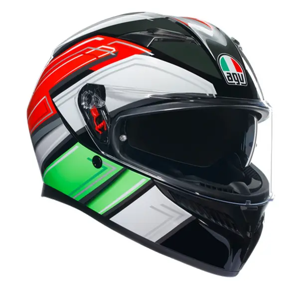 Image of AGV K3 E2206 MPLK Wing Black Italy 007 Full Face Helmet Size S
