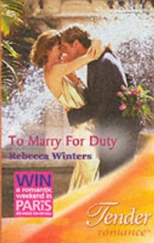 Image of To Marry for Duty by Rebecca Winters Paperback