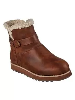 Image of Skechers Keepsakes 2.0 Mid O-ring Wrap Boot - Chocolate Microleather, Brown, Size 7, Women