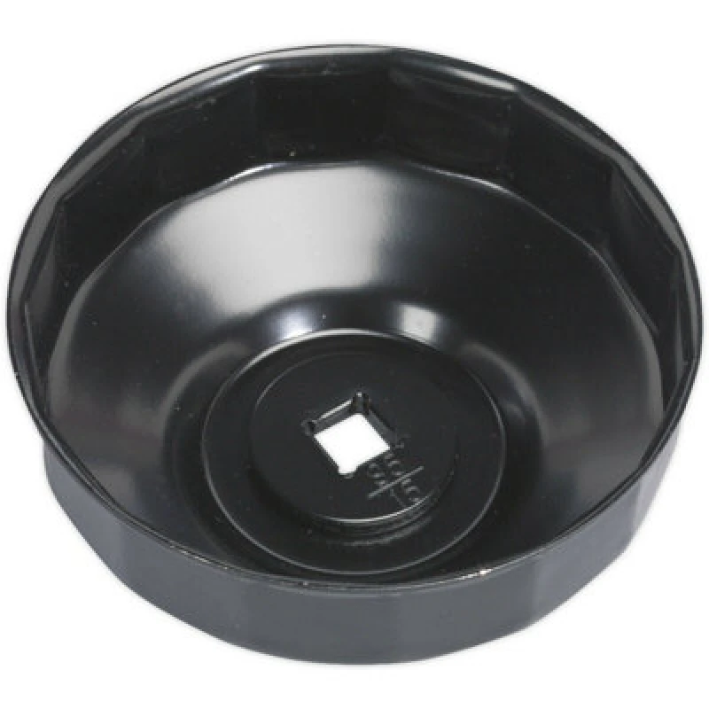 Image of Loops 93mm Oil Filter Cap Wrench - 15 Flutes - 3/8" Sq Drive - Low Profile Design Multi
