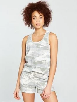 Image of Nike Sportswear Gym Vintage Camo Tank Top Camo Size S Women