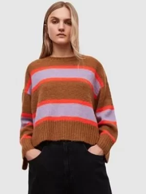 Image of Allsaints Gini Striped Jumper