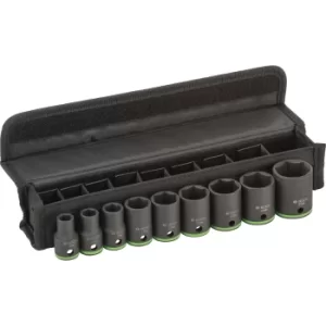 Image of Bosch 9 Piece 1/2Drive Hexagon Impact Socket Set Metric 1/2"