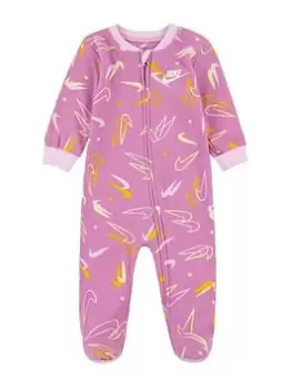 Image of Nike Infant Girls Print Pack All In One, Light Pink, Size 3 Months, Women