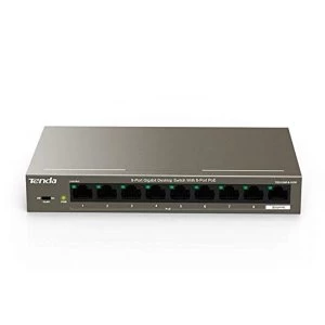 Image of Tenda TEG1109P 8-Port PoE G Eswitch UK Plug
