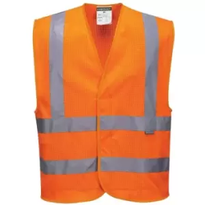 Image of Portwest C370ORR4X/5X - sz 4XL - 5XL MeshAir Band & Brace Vest - Orange - Orange
