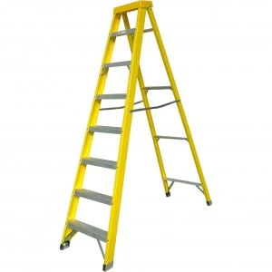 Image of Zarges Fibreglass Swingback Step Ladder 8