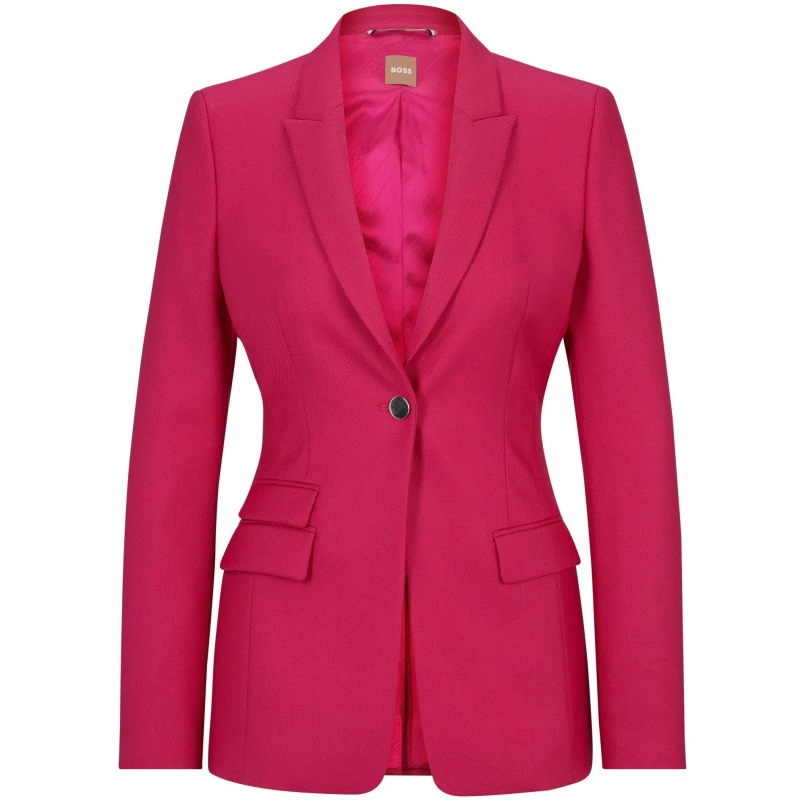 Image of Boss Womens Juicylara2 Suit Jacket Bright Pink female 4 (XXS)