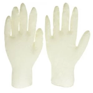 Image of Polyco Disposable Gloves Disposable Synthetic Rubber Size M White 100 Pieces