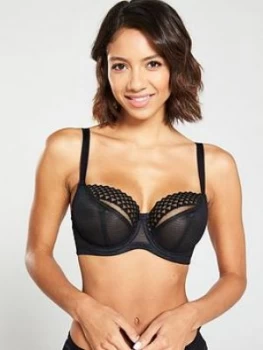Image of Cleo By Panache Asher Balconette Bra - Black